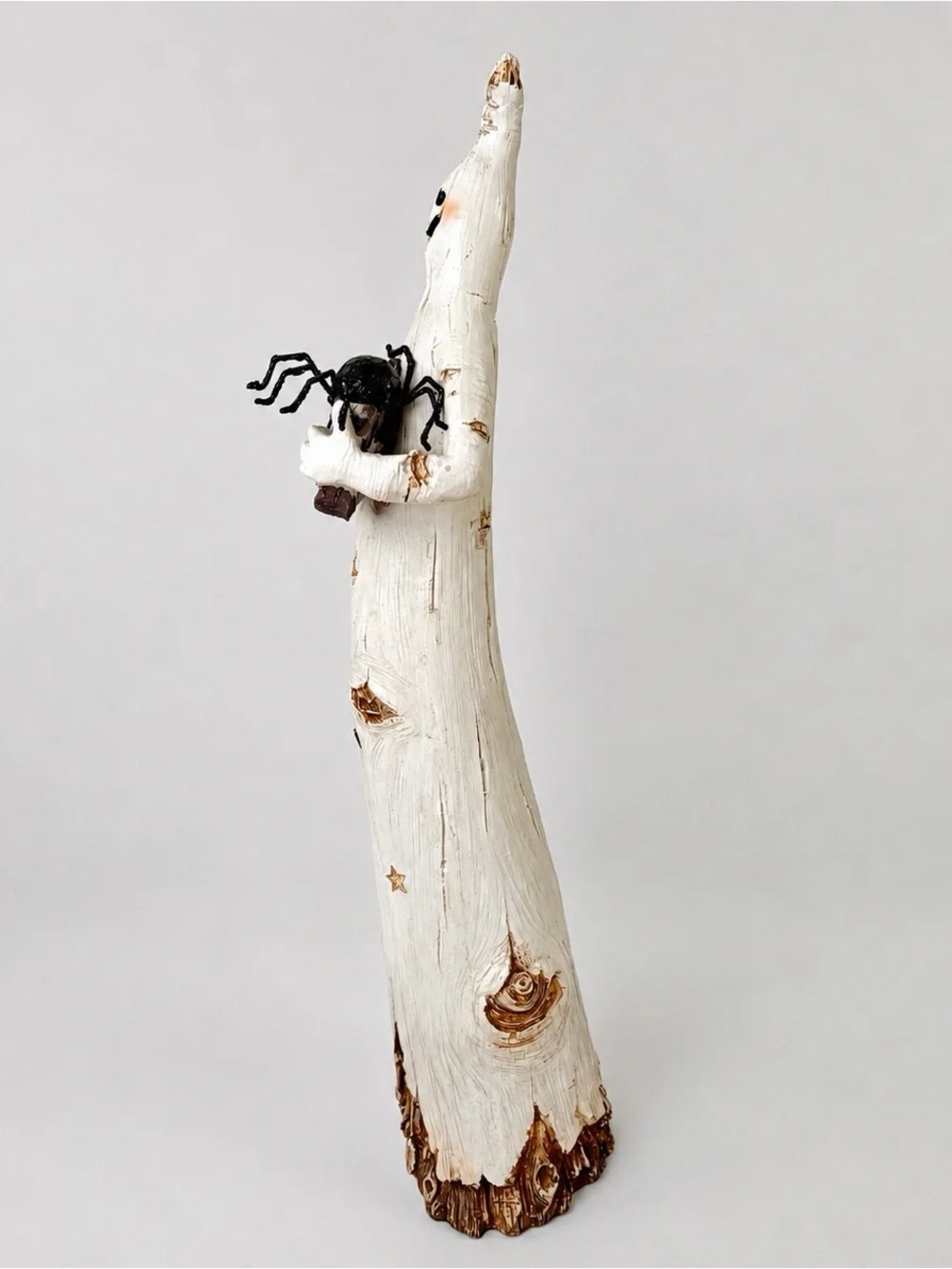 Halloween Ghost BOO Sign Spider Figure 16” Rustic Farmhouse Mantel Decor